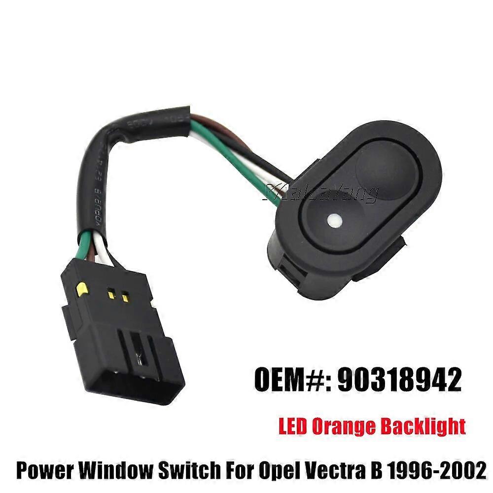 Car styling For Opel Vectra B 1996-2002 Orange Backlight LED Power Master Window Control Switch 1240605 90318942