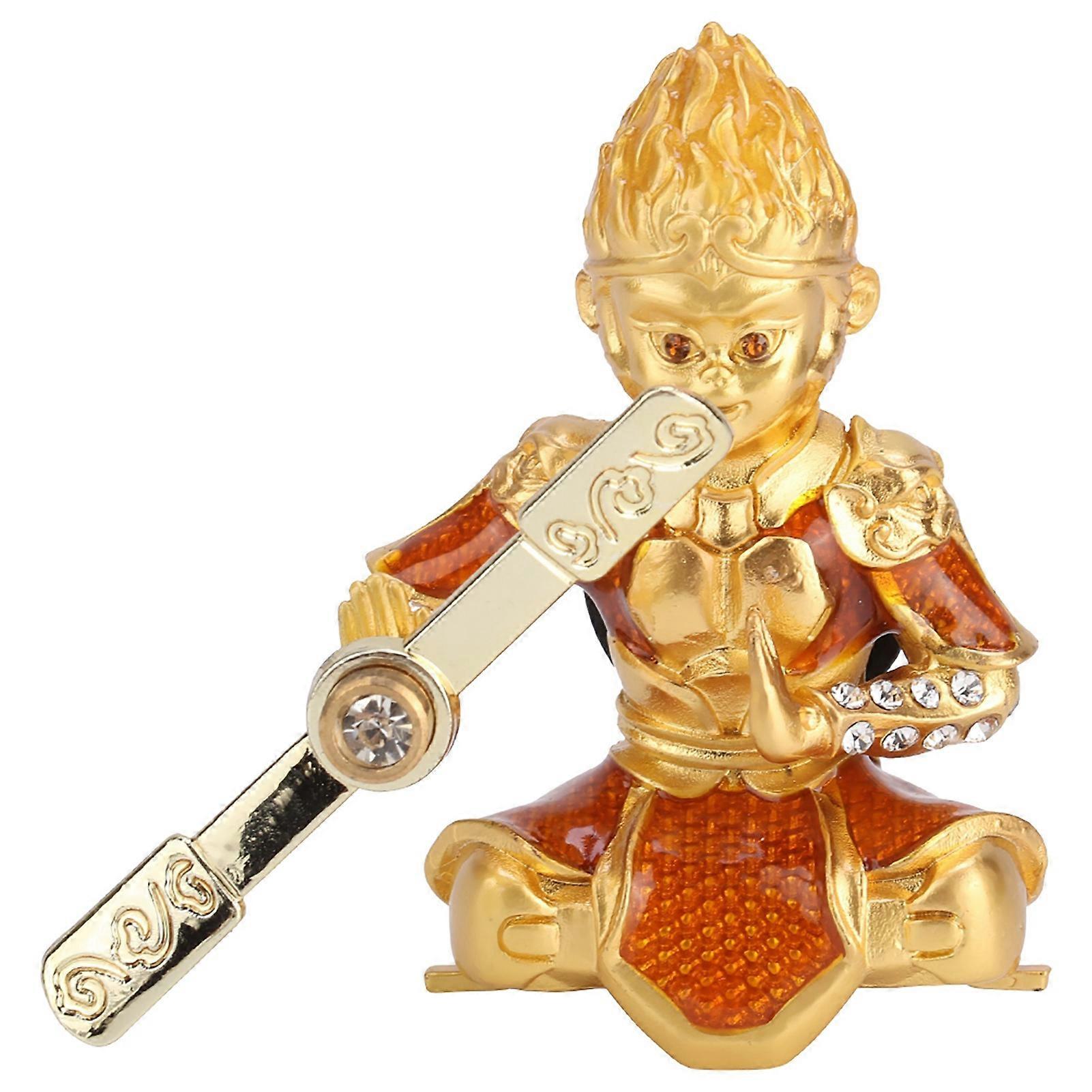 Car Air Conditioner Vent Clip Air Freshener Monkey King Shape Orange Fragrance Diffuser
