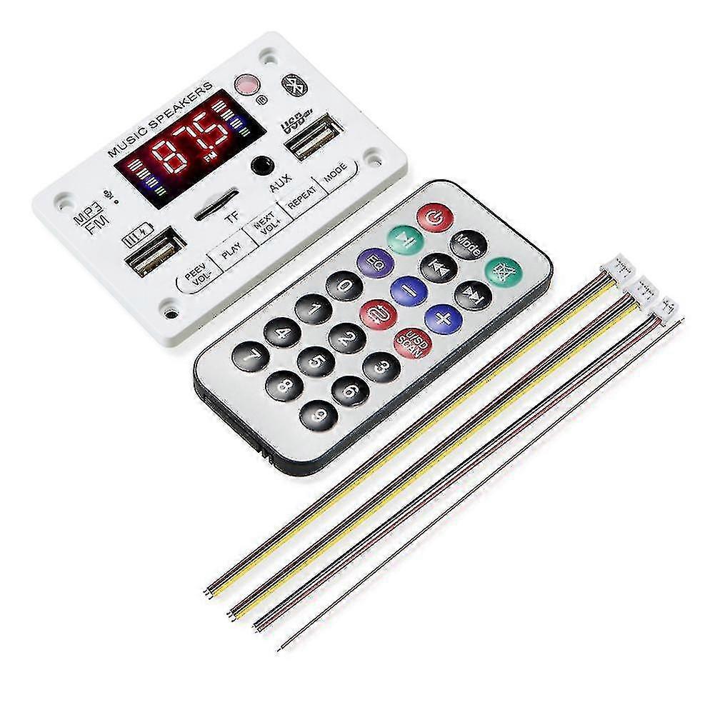 5v Color Screen Mp3 Decoder Board Bluetooth5.0 Car Mp3 Player With Usb Output Recording Module Fm A PXCL