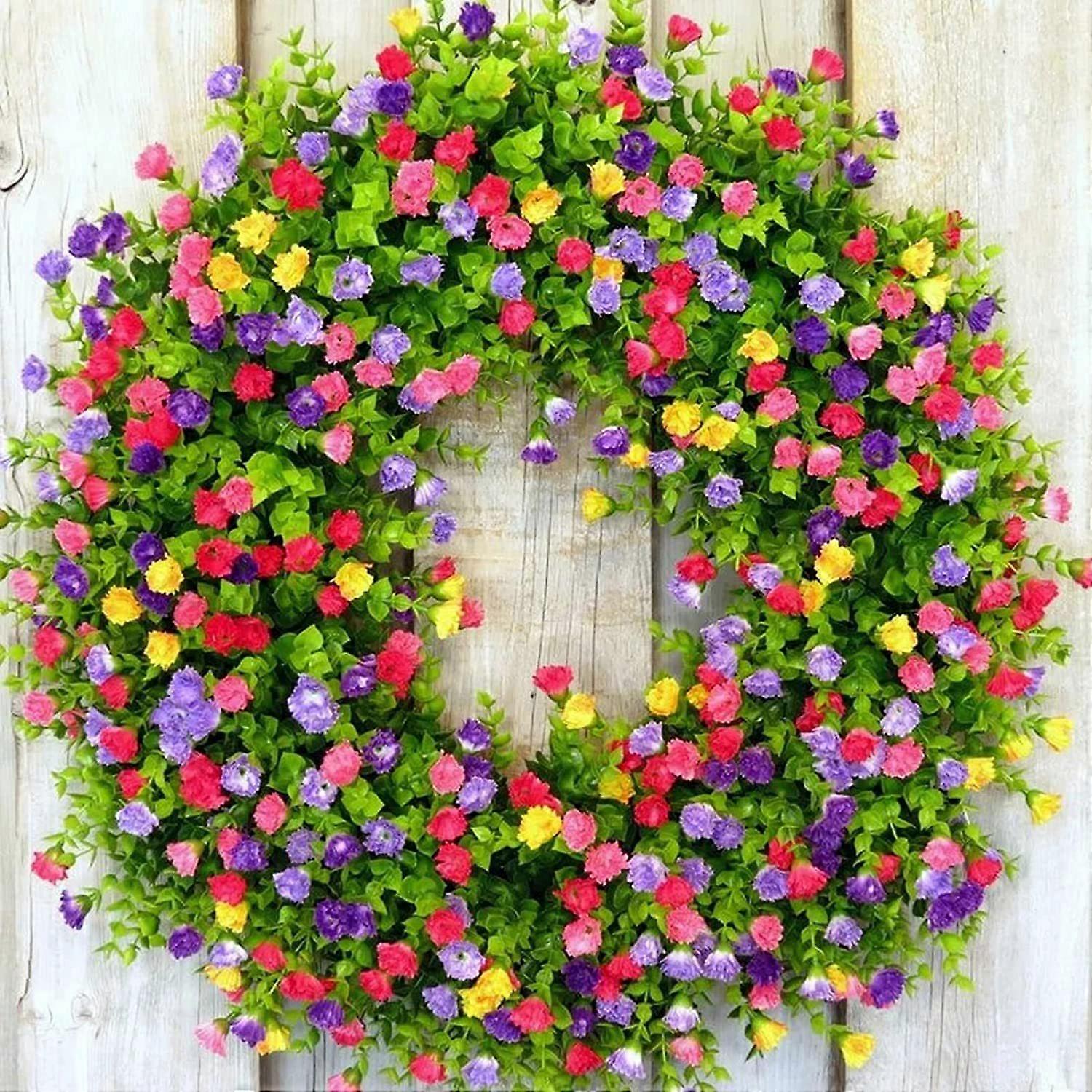 Artificial wreath suitable for front door home and Thanksgiving decoration