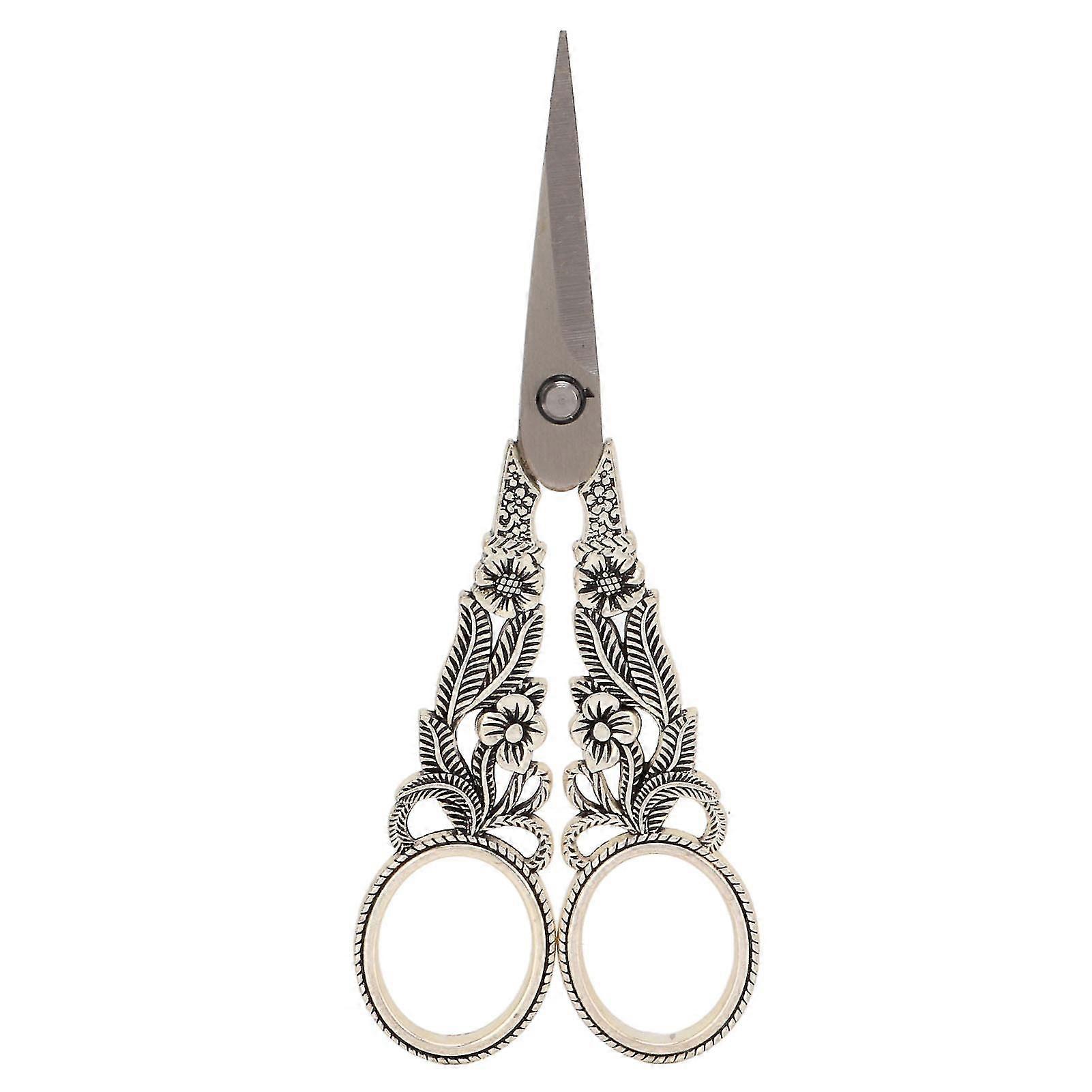 Stainless Steel Craft Scissors - Durable High Sharpness Effort Saving for Needlework and Embroidery