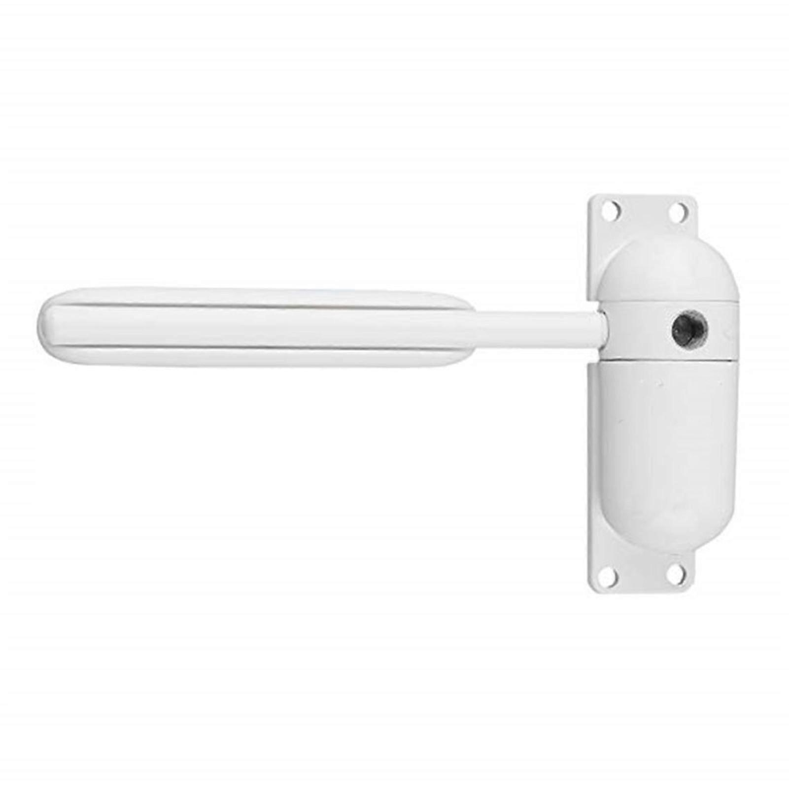Metal Mini Automatic Door Closer - Low Noise Hidden Spring, White Residence