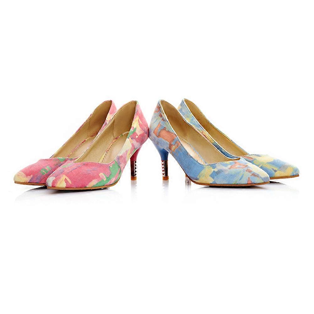 Motif Talon haut Pointu Talon Mince Chaussures Strass Femme Plus Taille