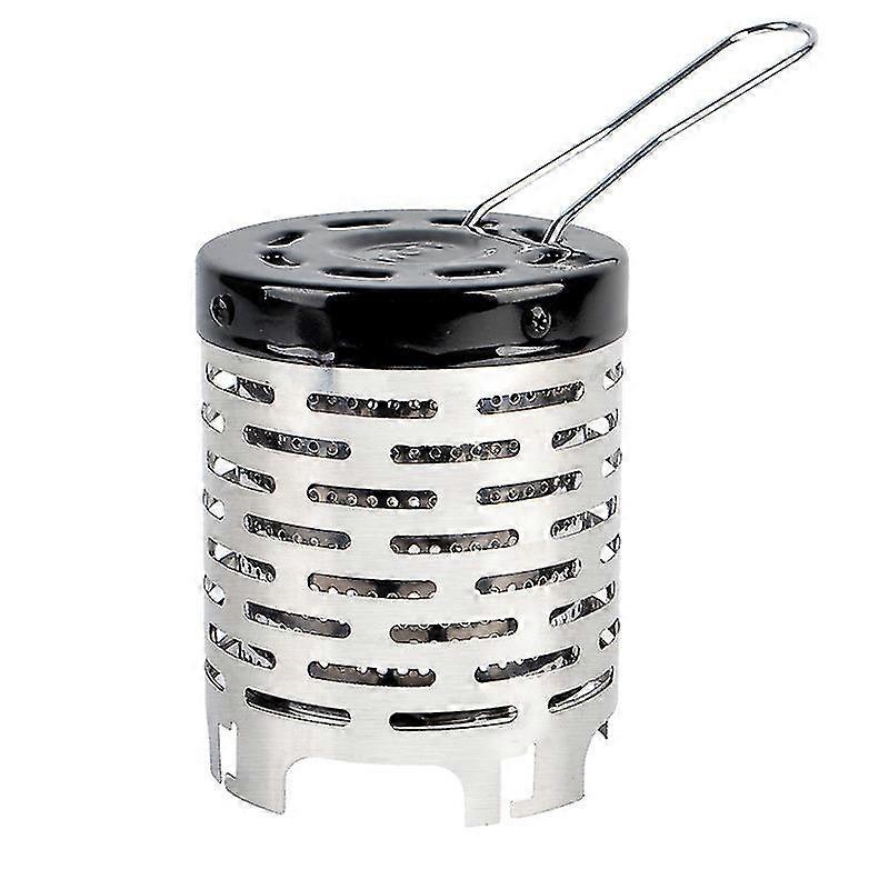 炉子加热器,加热器适配器便携式野营炉迷你帐篷加热(1个,黑色)