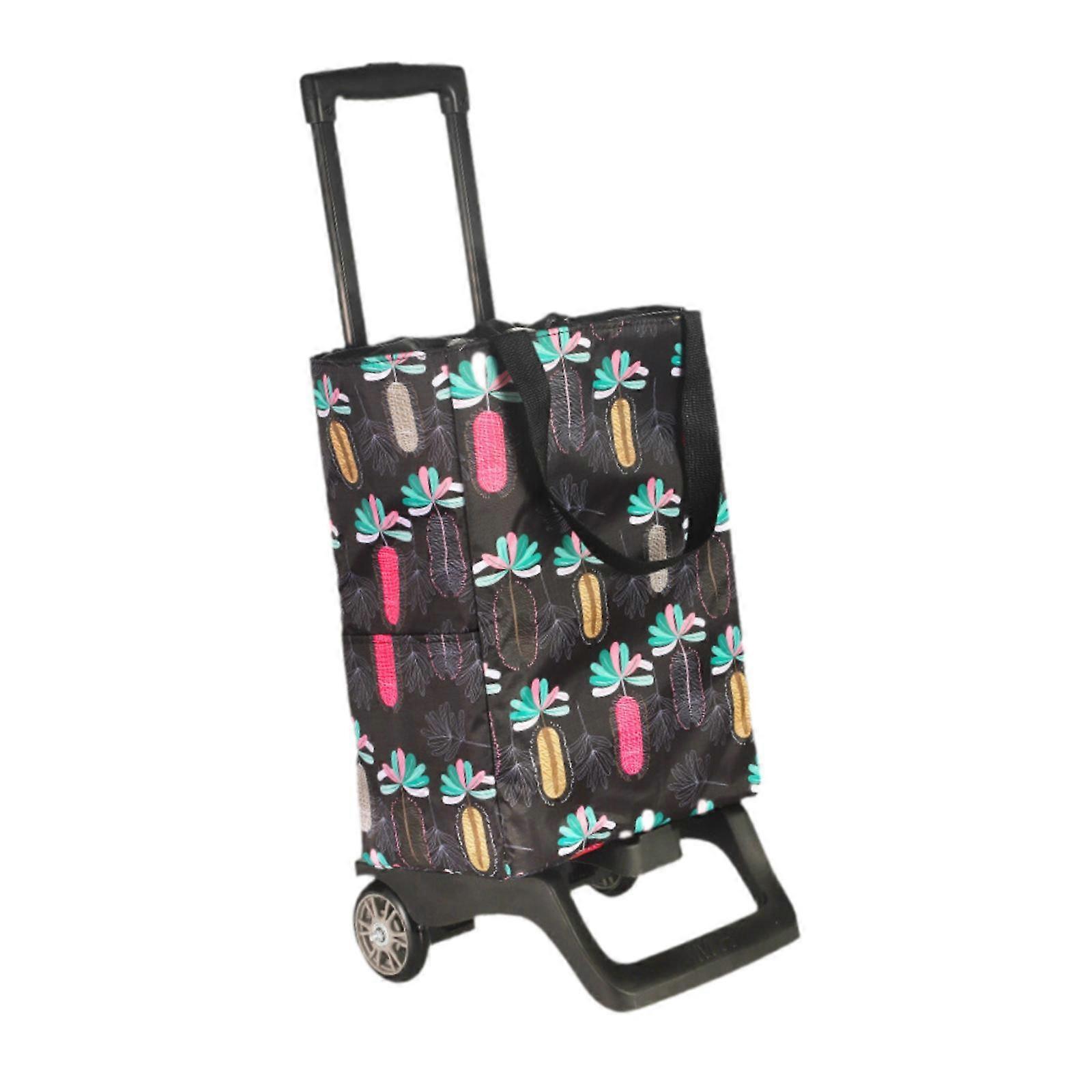 食料品トロリーバッグポータブル食料品ショッピングカート、輸送オフィス用、スタイルA