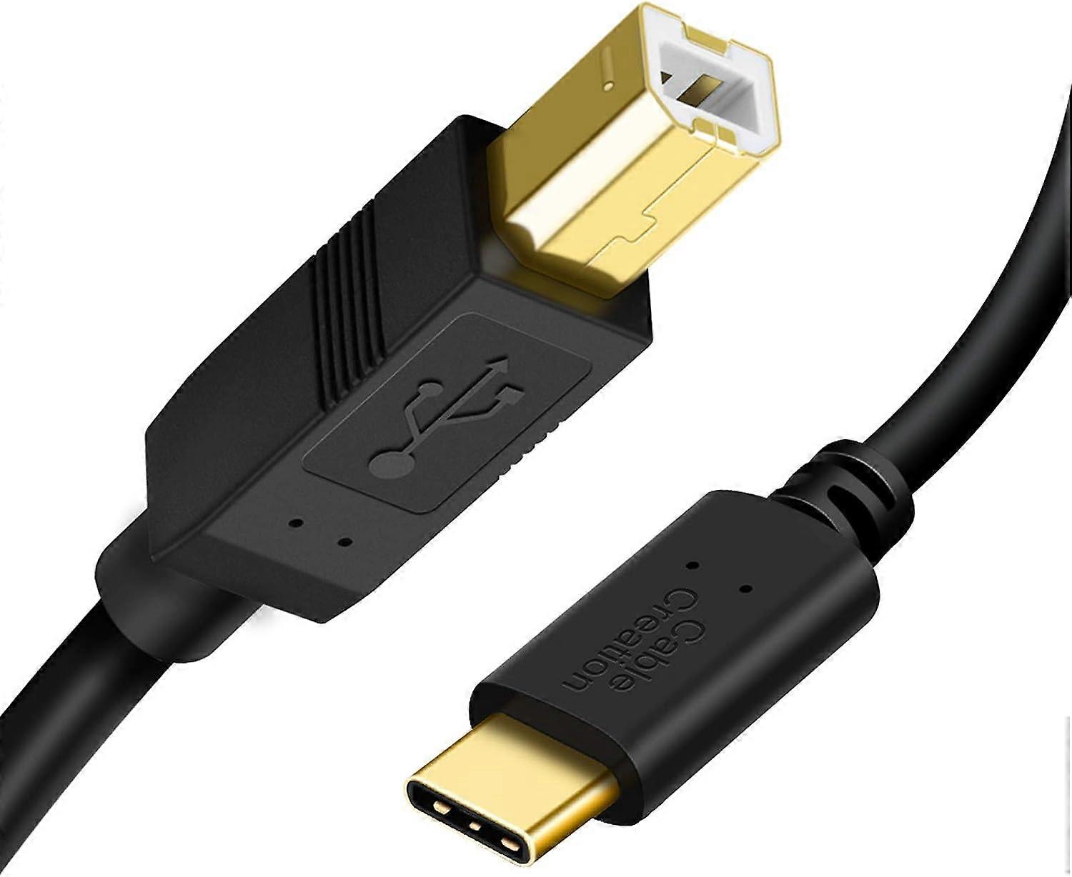 USB B to USB C Printer Cable 6.6 FT, CableCreation USB C to USB B Printer Cable