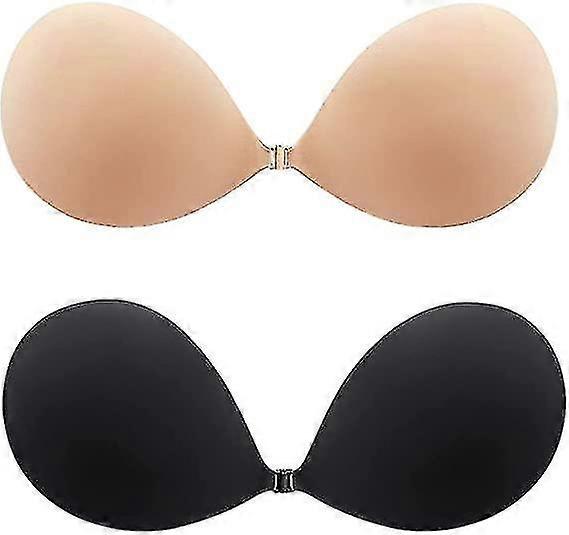 Adhesive Bra Invisible Sticky Strapless Push Up Backless Reusable Sili