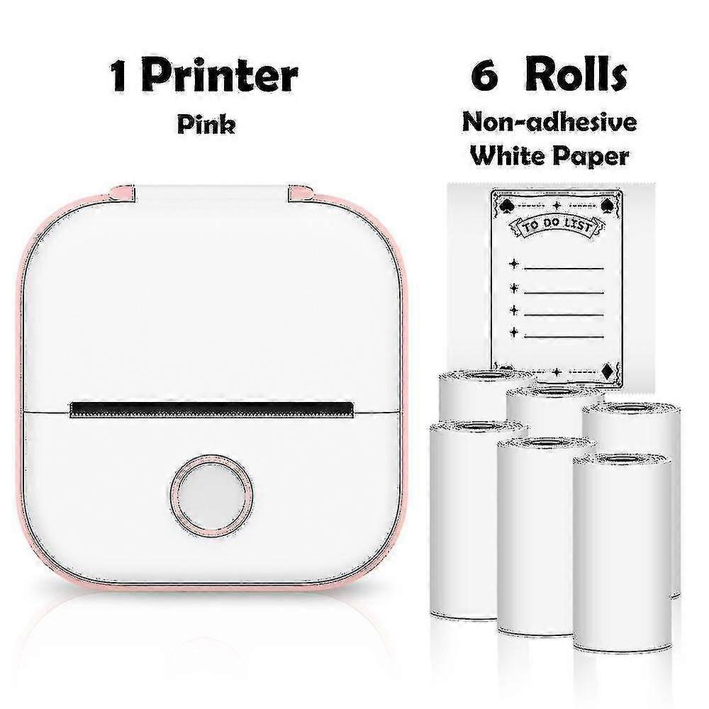 Phomemo T02 Mini Printer Portable Printer Thermal Printing Sticker Wireless Inkless Pocket Printer Self-adhesive Label Printer