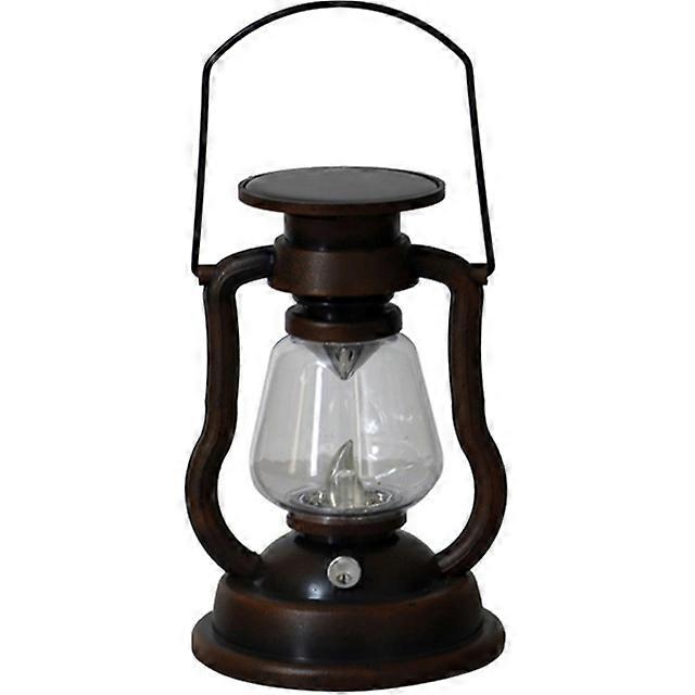 LED Solar Candle Light Retro Kerosene Lamp Solar Powered Hanging Light Outdoor Portable Lantern Light Courtyard Garden Decor