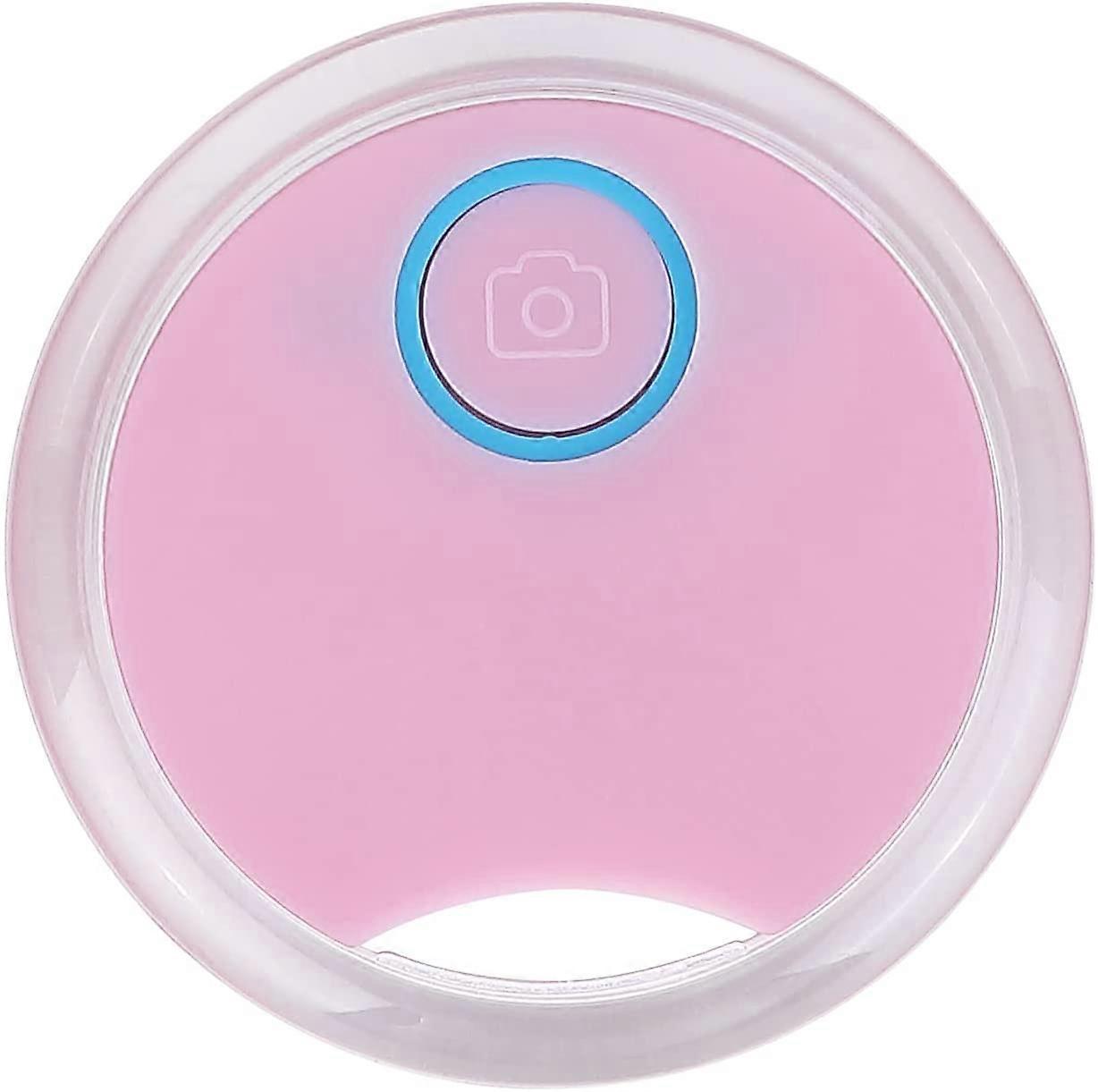 Wireless Pet Tracker Keys Bags Wallets APP Control Object Locator Selfie Shutter Compatible with iOS/Android Phones, Pink