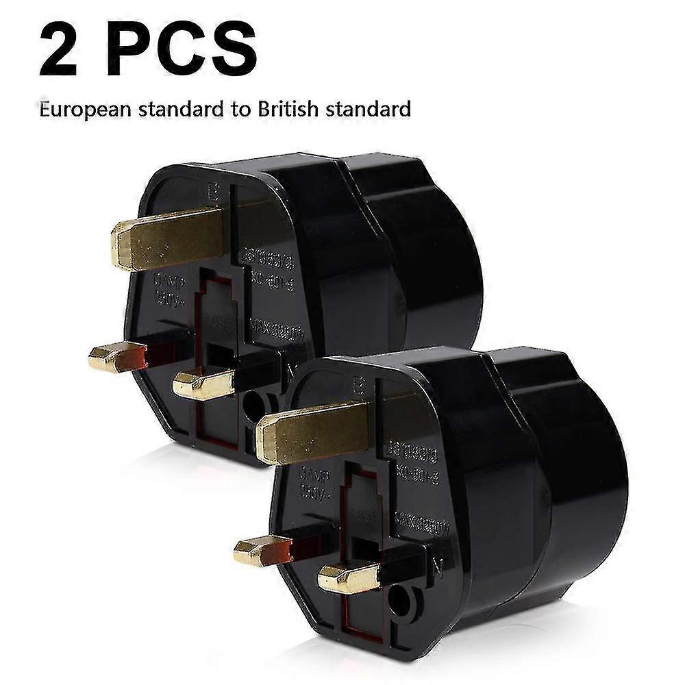 2x Travel Adapter Adapter Plug For England - Travel Plug Power Adapter Eu To Uk Socket - Travel Plug