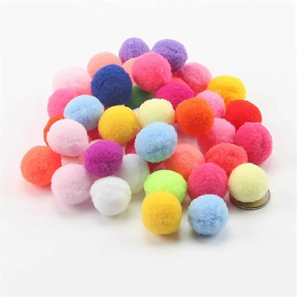Cat Pompoms Colorful Cat Toys for Indoor Cats To Catch Chase, Plush Scratching DIY Kitten Chew Toys, Interactive Toys for Cats