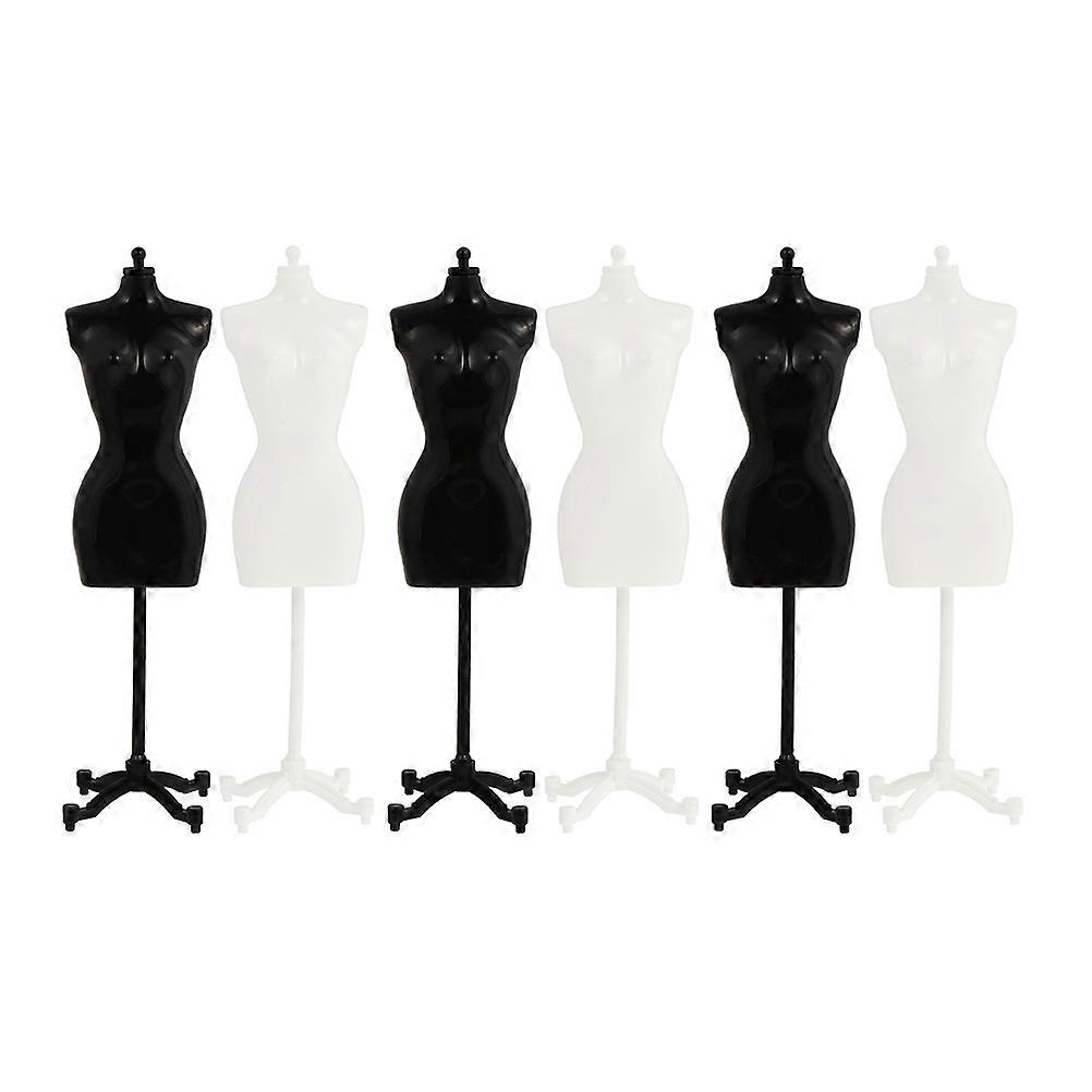 6 stuks mannequin model display houder pop jurk vorm demontabele display ondersteuning mannequin jurk vorm pop display houder speelgoed