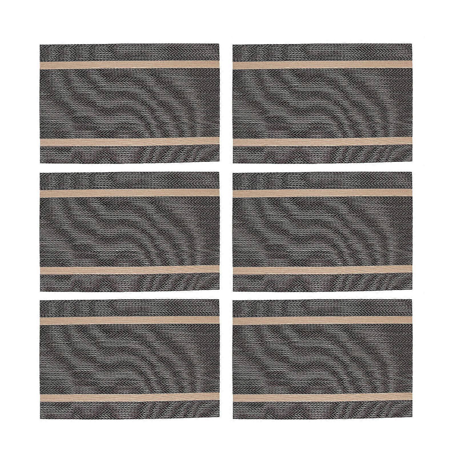 6Pcs Nordic Style Dining Mats Decorative Table Mats Heat-resistant Placemats Home Accessory