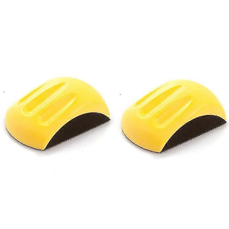 2pcs 5 Inch Hand Sanding Block For Hook & Loop Sandpaper Hand Pad Polishing Pad Abrasive Tools