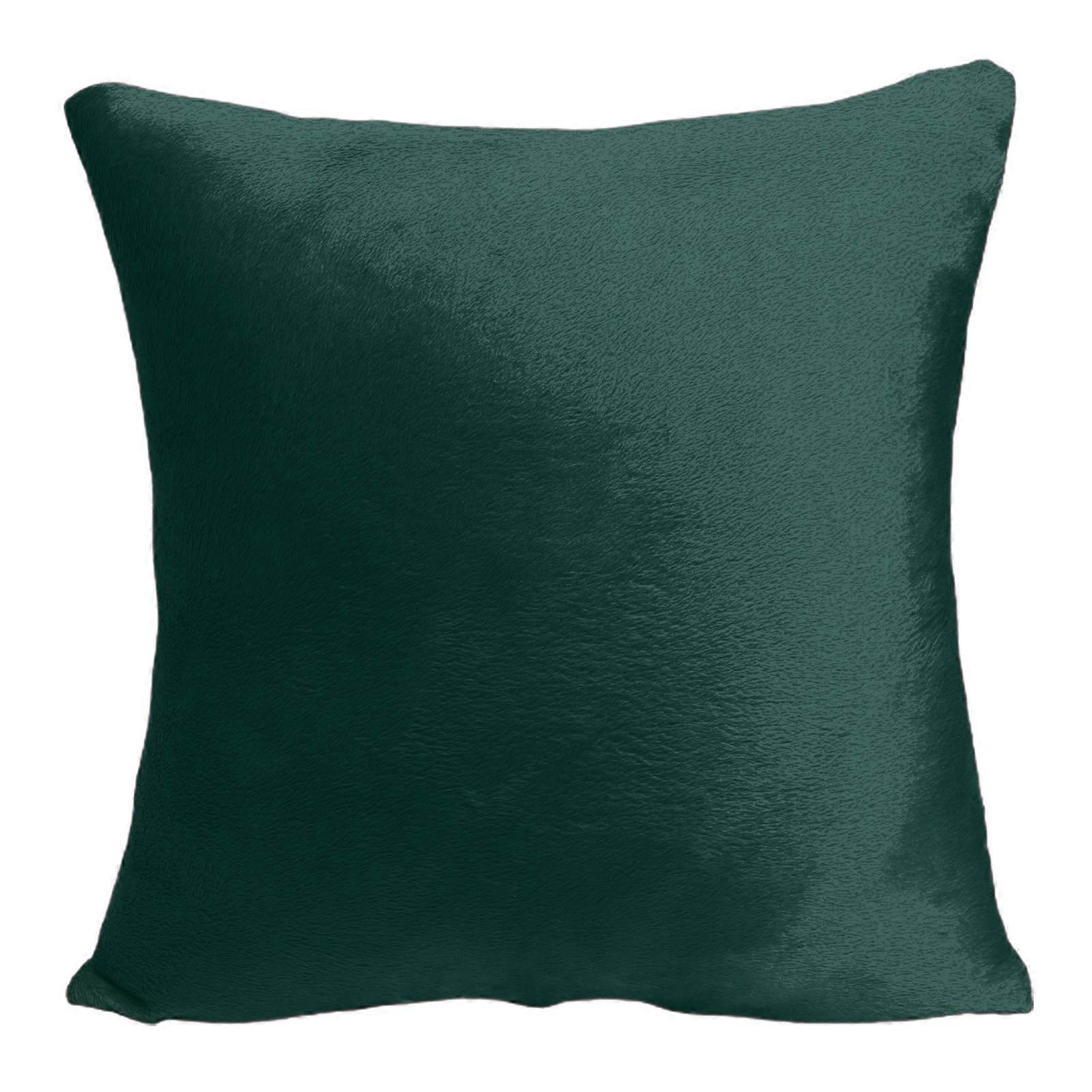 Solid Color Throw Pillow Case Breathable Flannel Hidden Zipper Cushion Case Home Decor