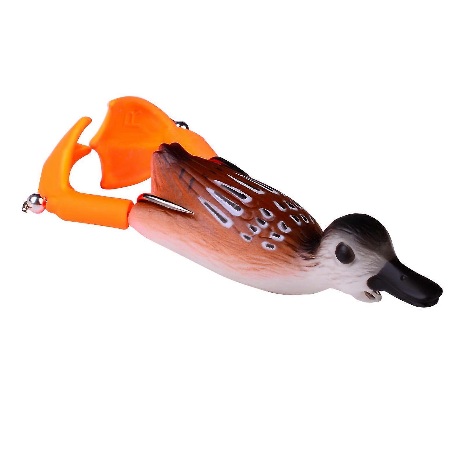 QingHai 9CM/11.5g Floating Duck Bait Tempting Bite Resistant Sharp Hook Rotating Flippers Bionic Lure Outdoor Supply
