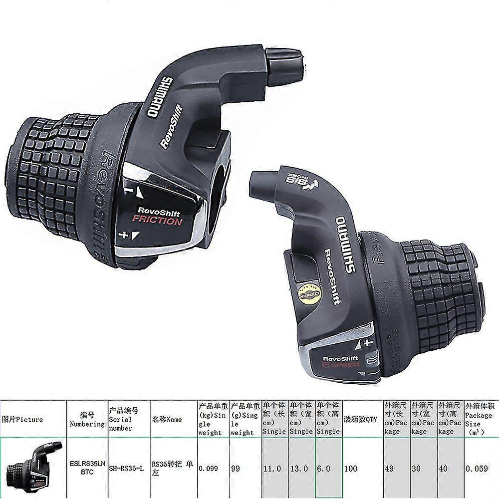 Jdd Power Otwoo Shimano Sl-rs35/set Revoshift Bike Derailleurs Twist Shifter Lever 3/6/7 Speed 18/21 Speed Sl Rs35 Folding Mtb Bicycle Parts RS35-6...