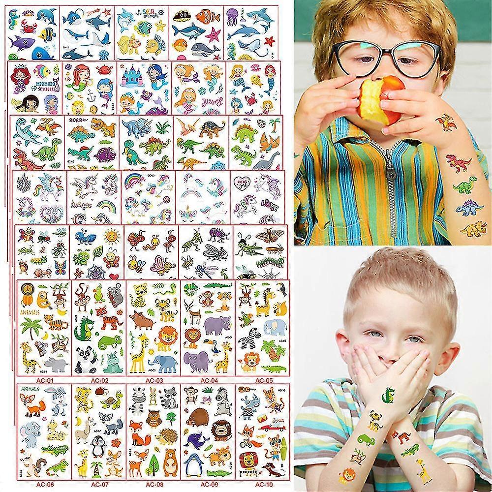 Playwrite Kids Pirate Temporary Tattoos – Party Bag Fillers, Boys Children's Multicoloured Tattoo Pack