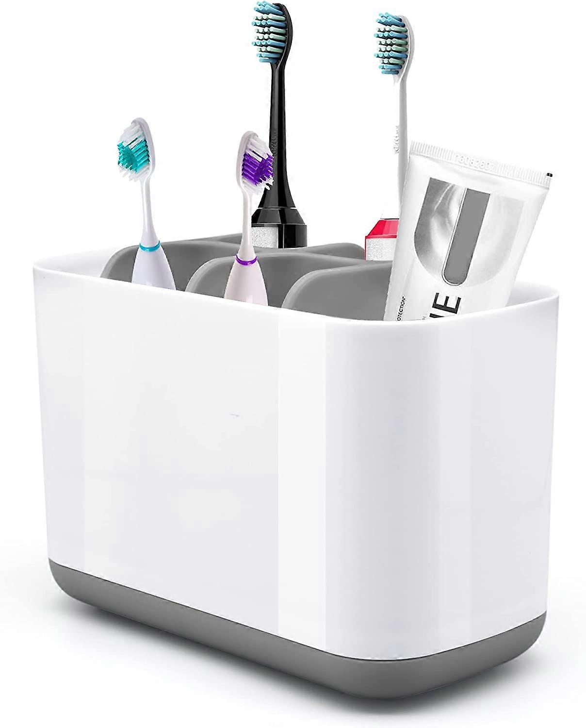 Toothbrush Holder, Detachable Electric Toothbrush Toothpaste Stand Multifunctional Desktop Toothbrus