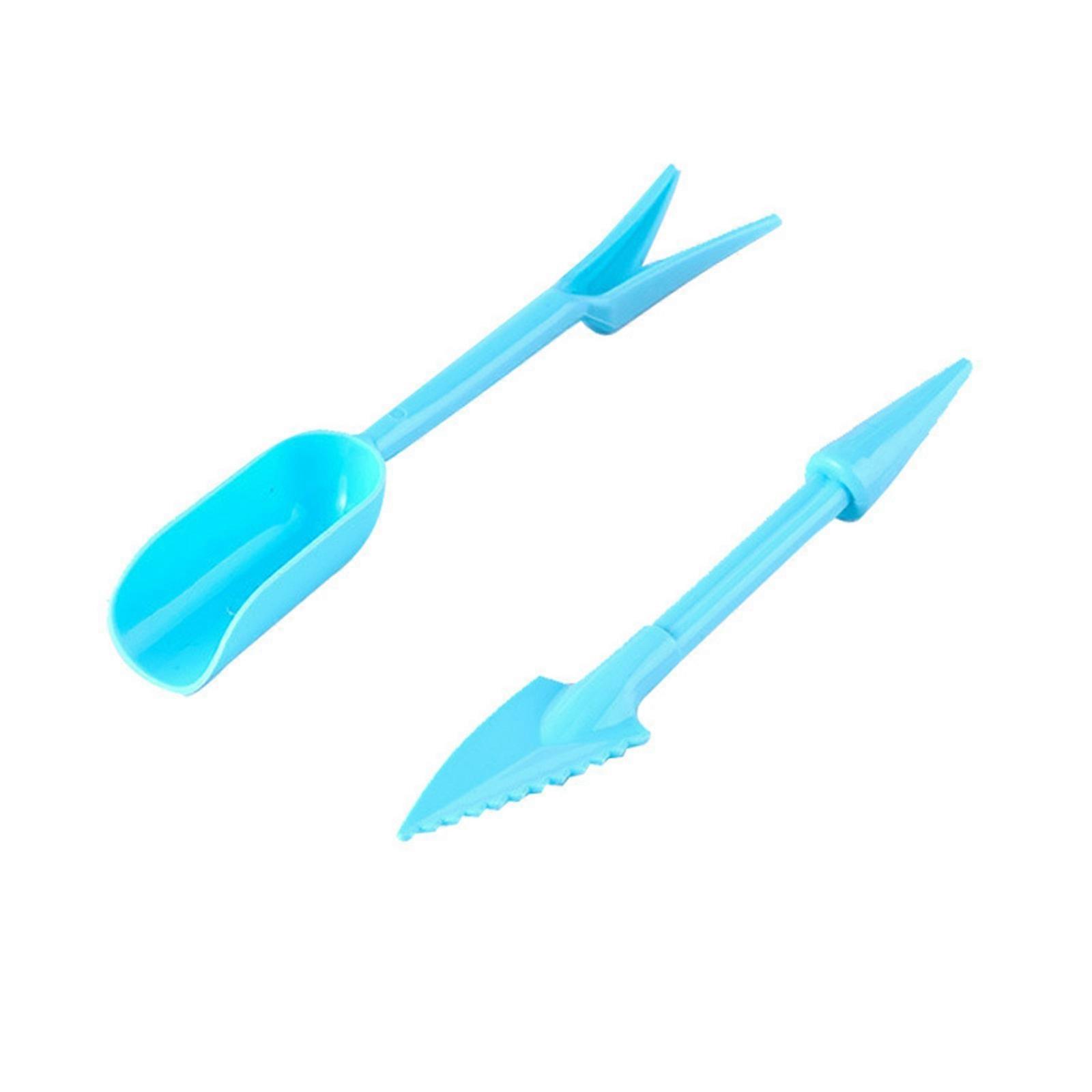 Transplanting Device Planters Digging Tool Seedling Garden Nursery Trays 2pcs BLUE