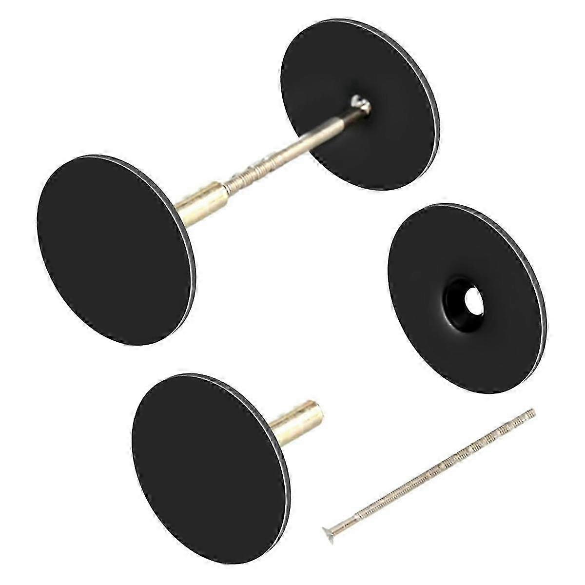 2 حزمة لوحة غطاء ثقب الباب ، مقبض الباب هول حشو لوحة ، مسامير توصيل معدنية ديدبولت ج