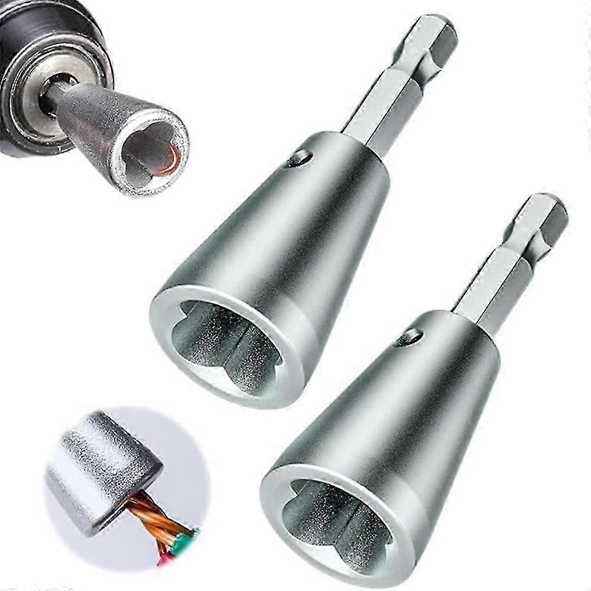 4pcs Wire Twister Tool For Drill,6mm Wire Twisting Tool And 2-5 Way Wire Stripper Tool For Drill, Twister