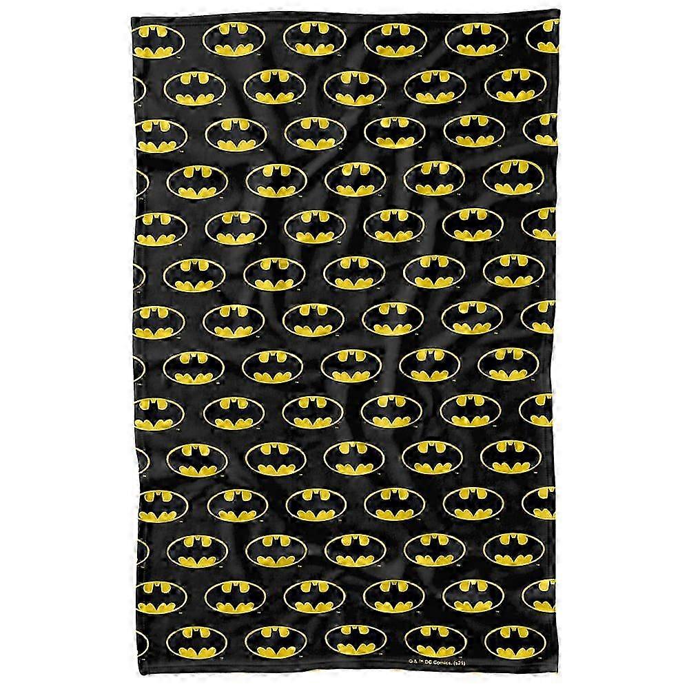 t2318 Blanket Batman Classic Bat Shield Logo Pattern Fleece Blanket ,Classic Bat Shield Logo Patterns Blanket bn2318