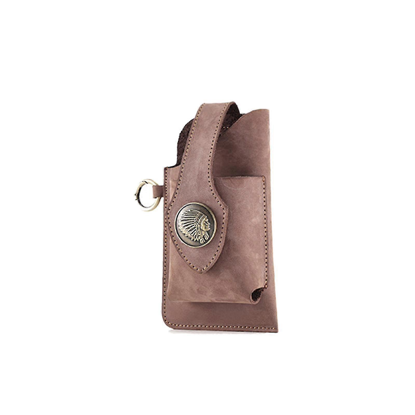 Multifunctional Leather Mobile Phone Belt Bag For Men,gifts For Fathers