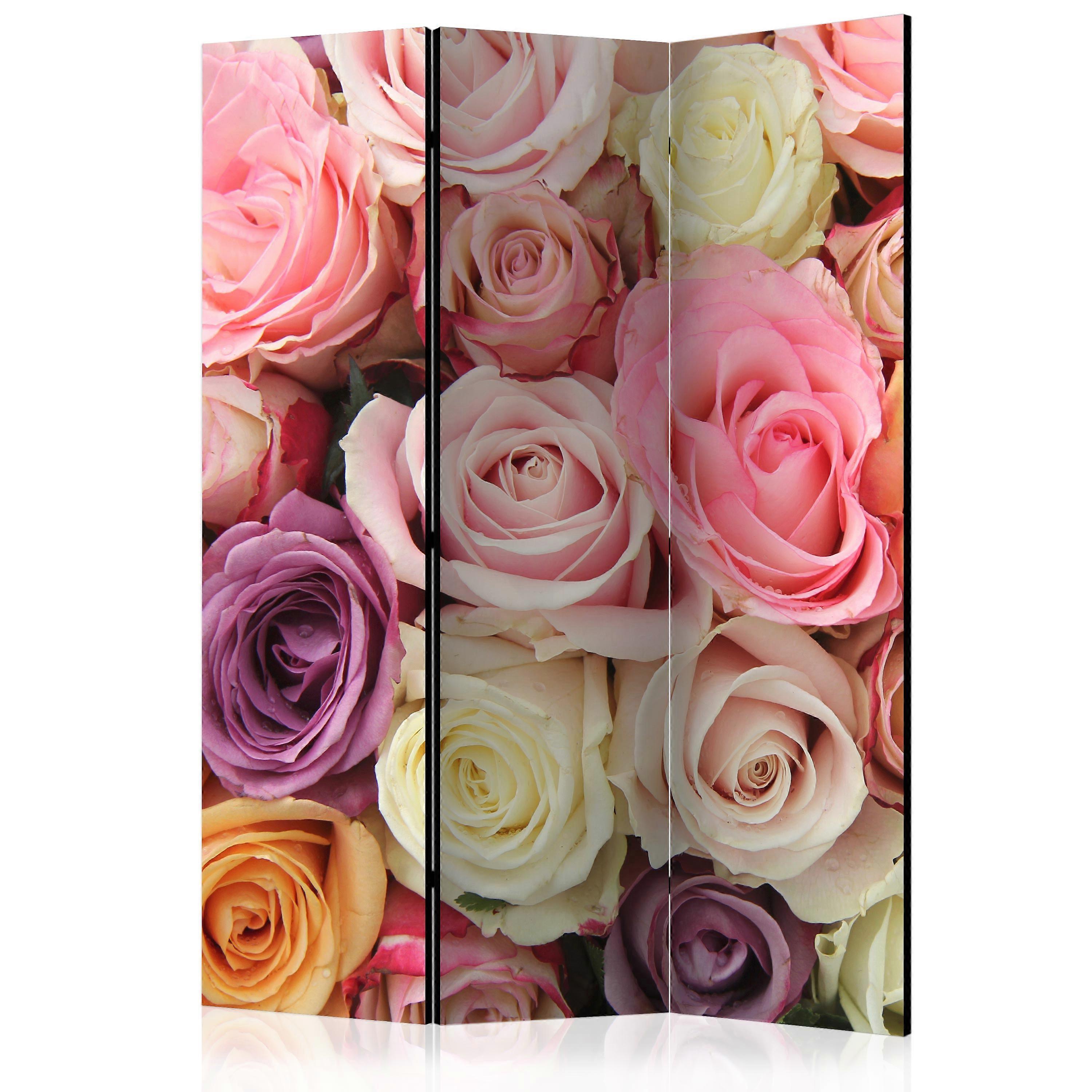 Room Divider - Pastel roses