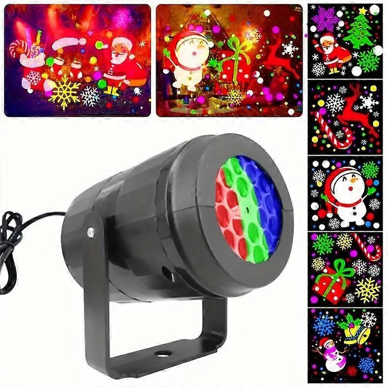 Nnetm Santa Claus Led Snowflake Projection Light - 16 Patterns Awo85095