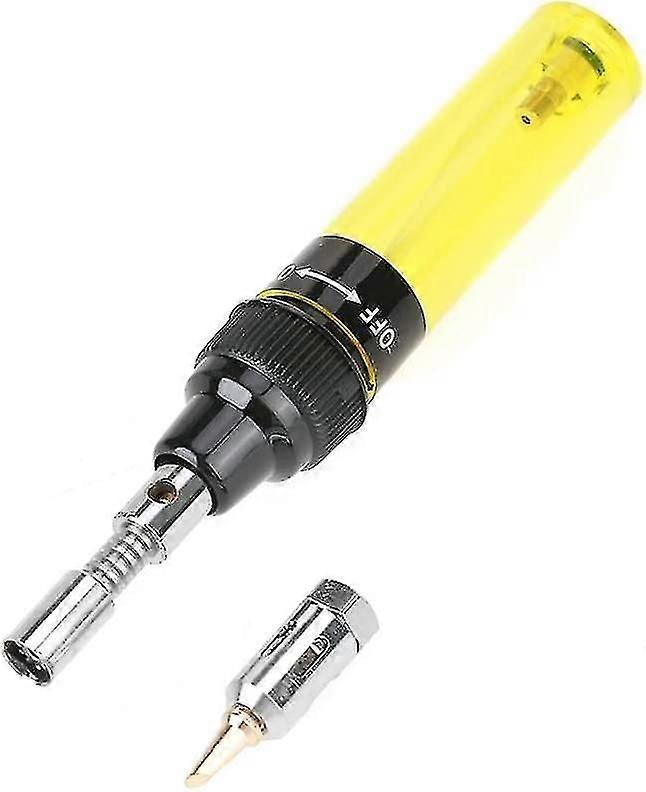 Butane Gas Soldering Iron Torch Soldering Iron Gun Welding Tool 1300 (yellow)
