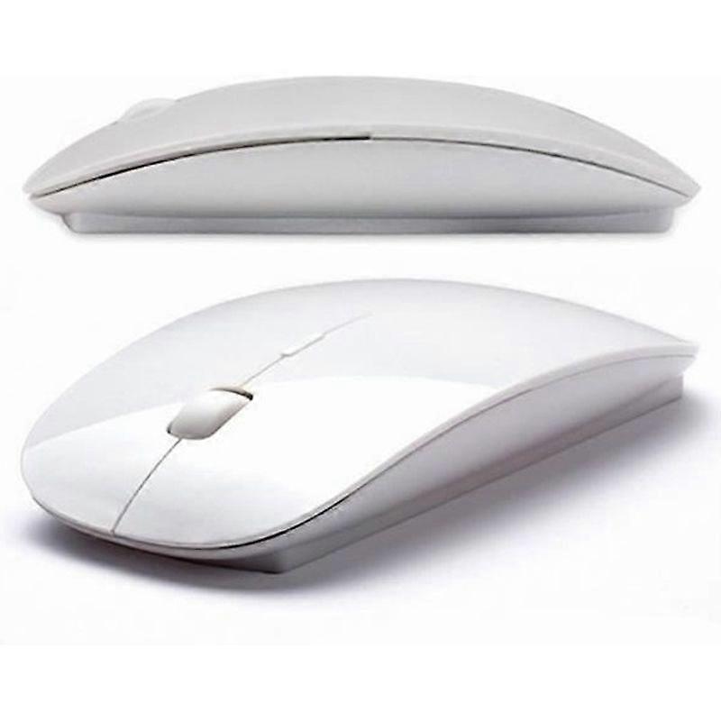 White wireless mouse compatible with any computer