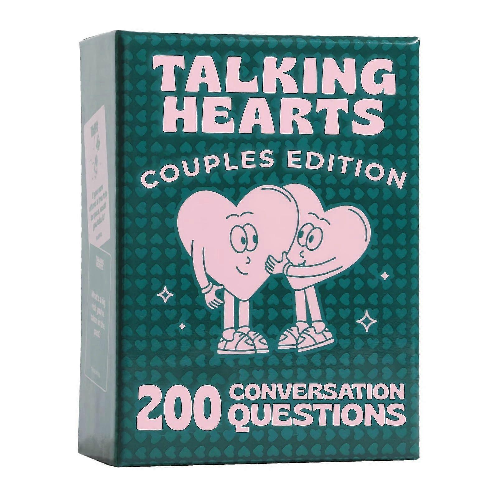 Talking Hearts Conversation Cards Couple Conversation 200 Questions Card Game for Date Nights Adventures