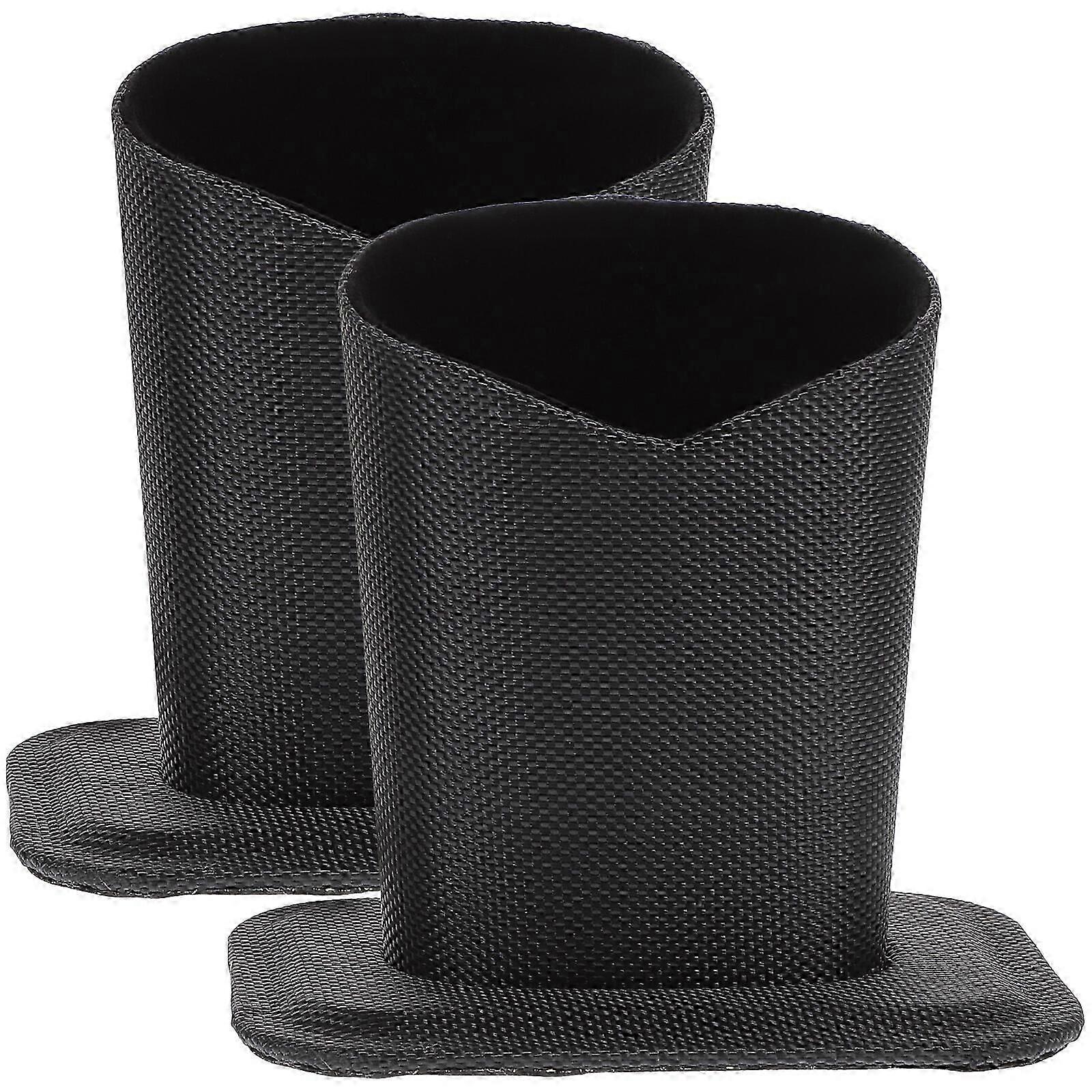 2pcs Simple Glasses Holder Solid Color Glasses Base Desktop Glasses Base (Black)