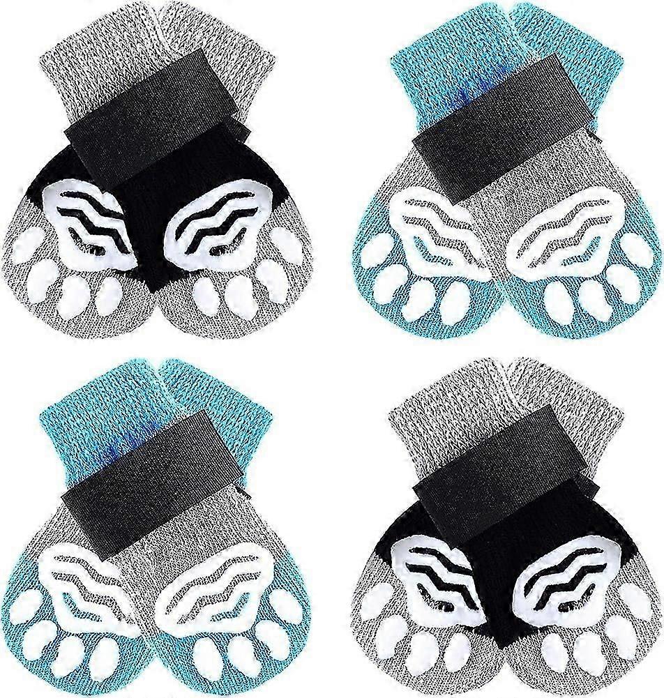 Dog Socks&Cat Socks,8 Pieces Anti-Slip Paw Protector with Paw