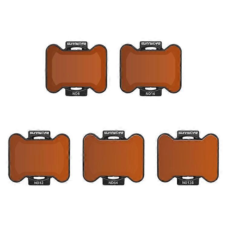 SUNNYLIFE AT2-FI835 5Pcs / Set Compatible For DJI Avata 2 Drone Lens Filters ND8+ND16+ND32+ND64+ND128 Filters