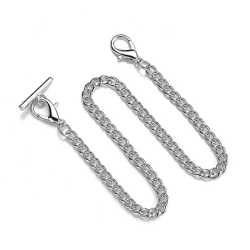 36.5CM Pocket Watch Chain Jeans Chain Hanging Chain With T. Bar & Lobster Clasps