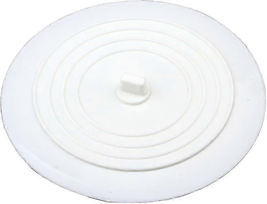6 Inches Drain Stopper, Silicone Bath Plug Tub Stopper White Drain Plug for Kitchens, Bathrooms and Laundries