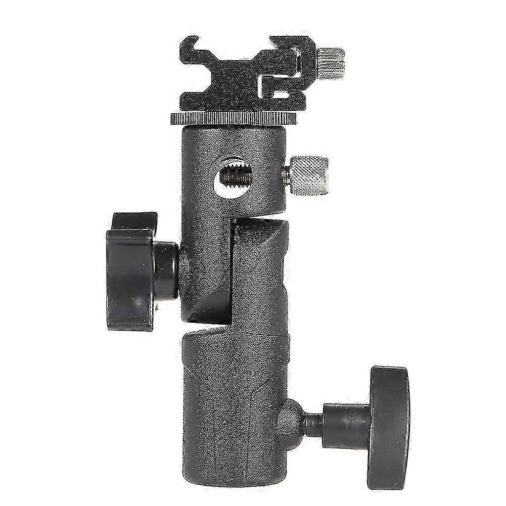 Camera Flash Brackets, Camera Flash Speedlite Mount Umbrella Holder Light Stand Bracket Flash Shoe Mount(1pc, Black)