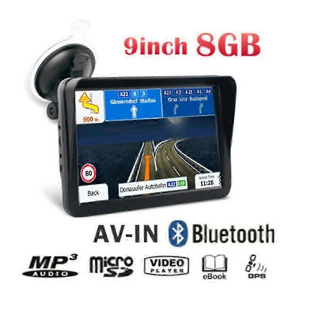 9 Inch Truck Gps Navigator GPS Navigation for Car Latest 2023 Map GPS Satellite Navigator with Free Lifetime Map Update