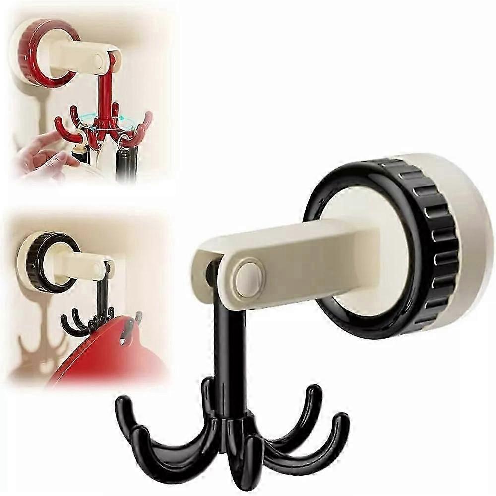 Self-Adhesive Suction Cup Hooks Rotating Kitchen Utensil Holder