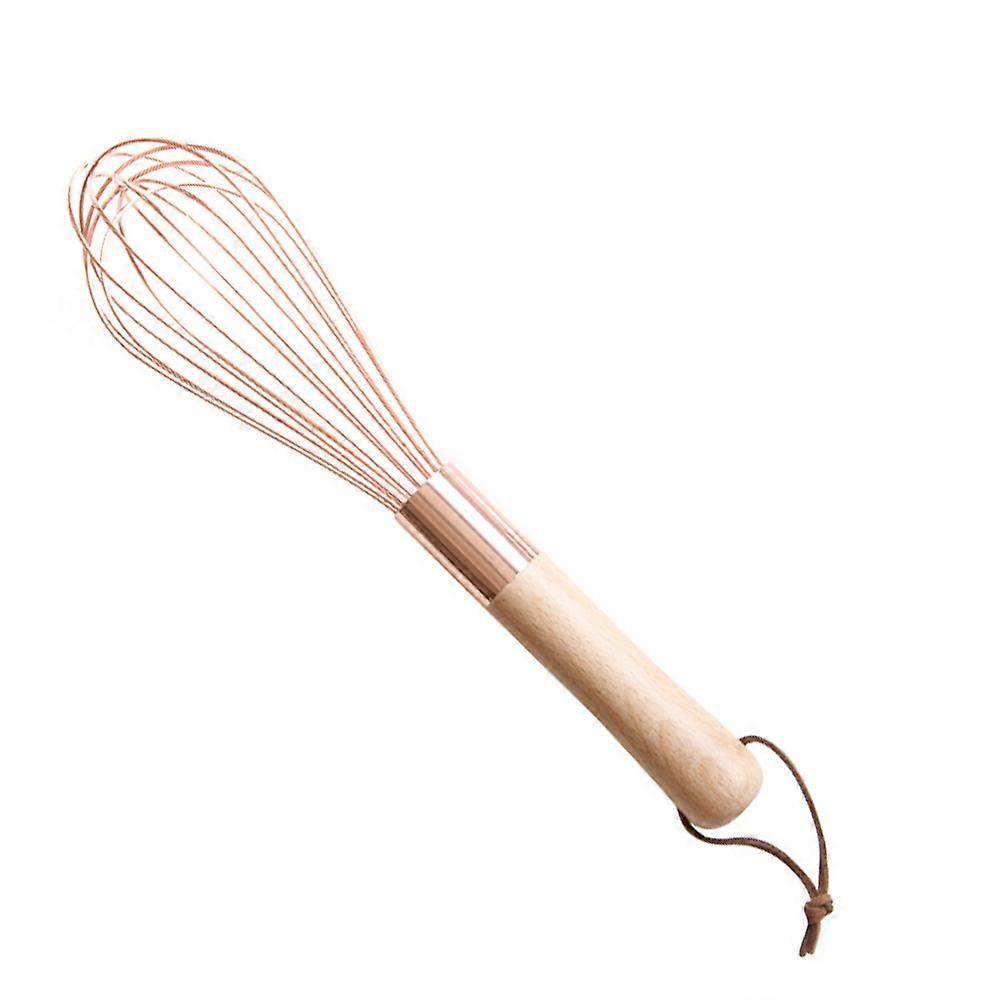 Ergonomic Egg Whisk, Wooden Handle