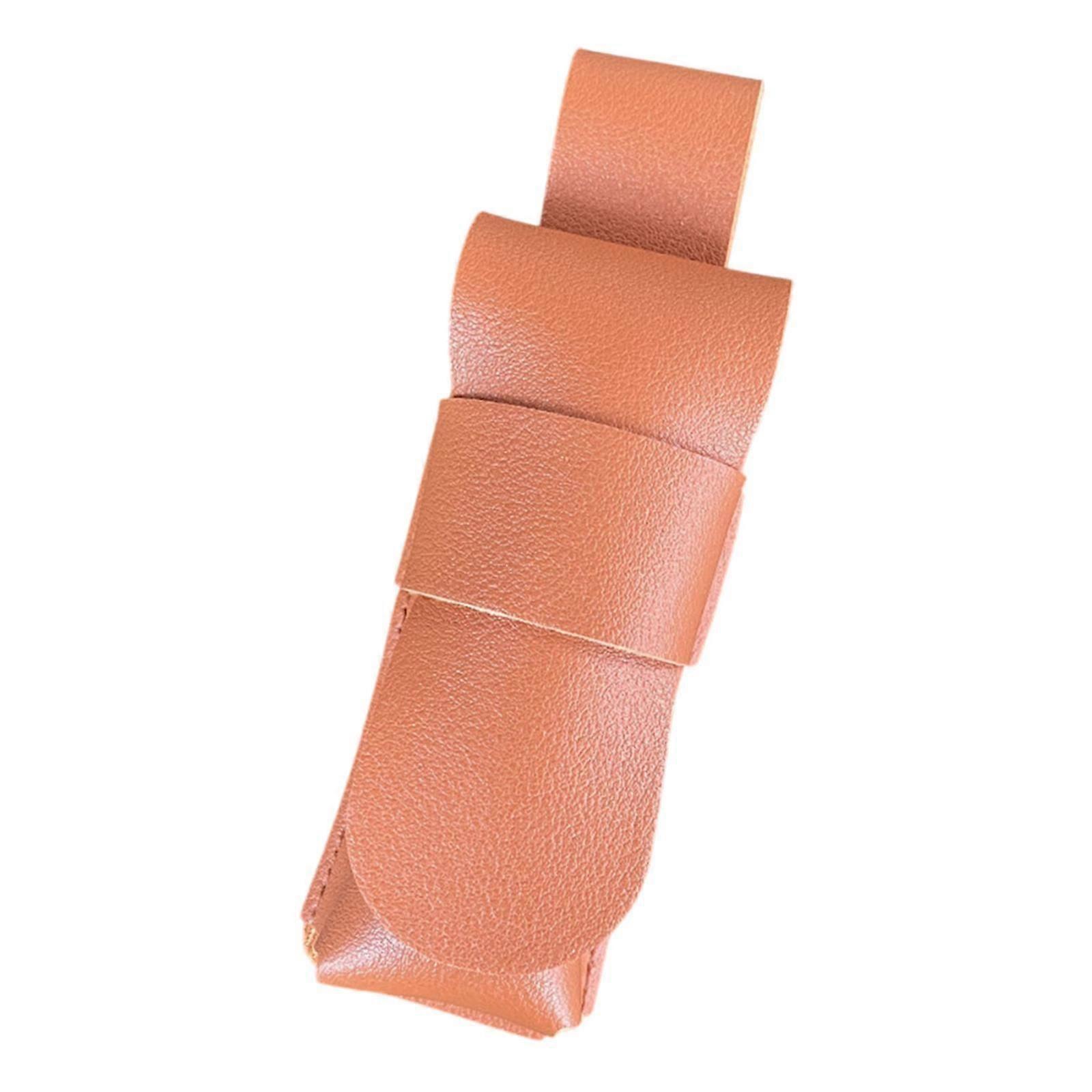 Harmonica Case Portable Fashion Harmonica Holder Cover Harmonica Storage Bag Brown