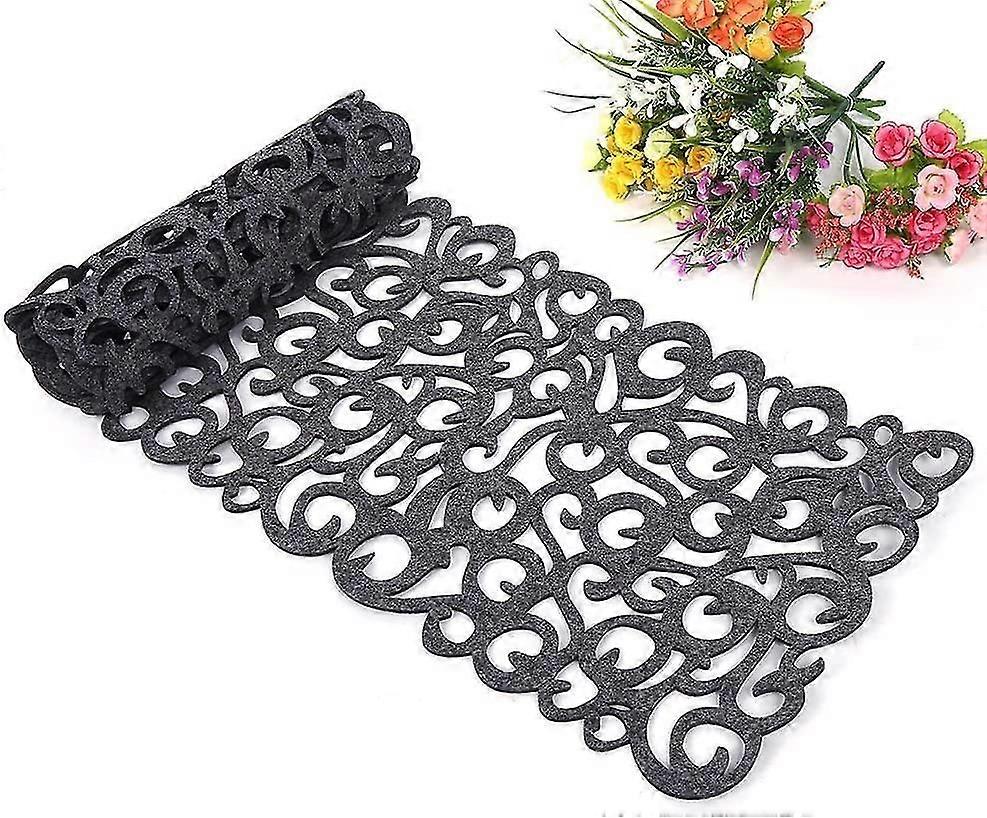 Washable Table Runner 100 X 30 Cm Dark Gray
