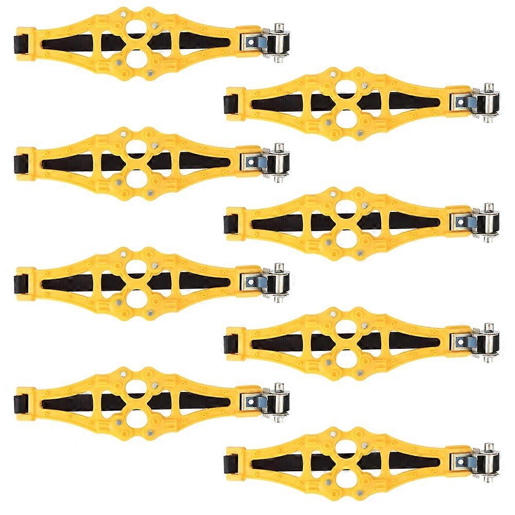 8Pcs Car Universal Snow Tire Chains, Heavy-Duty Anti-Slip Wheel Chains for Trucks and SUVs, Size Adjustable