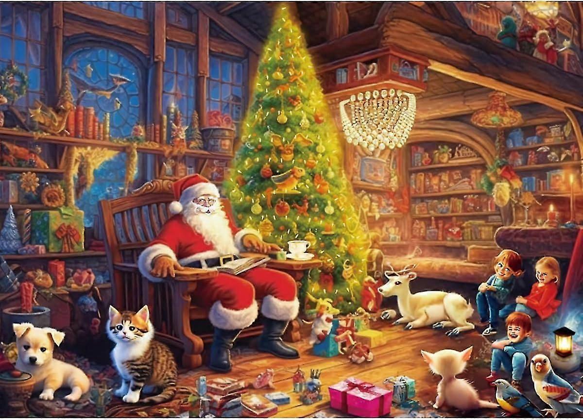 アドベント カレンダー 2023 パズル、クリスマス ジグソー パズル、大人の子供のためのクリスマスへの 1000 個のパズル カウントダウン