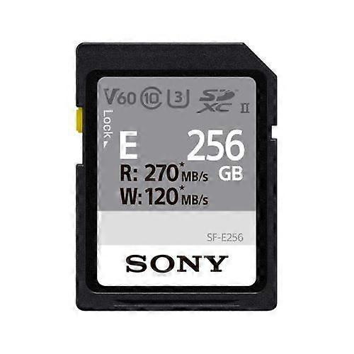 SD Memory Card - SONY - SF-E - 256 Go - UHS-II - Speed 270 Mo/s - Speed 120 Mo/s