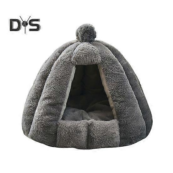 Pumpkin Cat Bed Cozy Pet Nest Soft Cat Cave Bed Pet House Tent with Removable Cushion Warm Cat Condo Resting Place for Cats Kittens Small Dogs