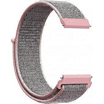 Vervanging van smartwatch-horlogebandjes voor kinderen, 20 mm ademende nylon horlogeband met snelsluitingspinnen, verstelbare horlogeband compatibel met Samsung Galaxy Wat